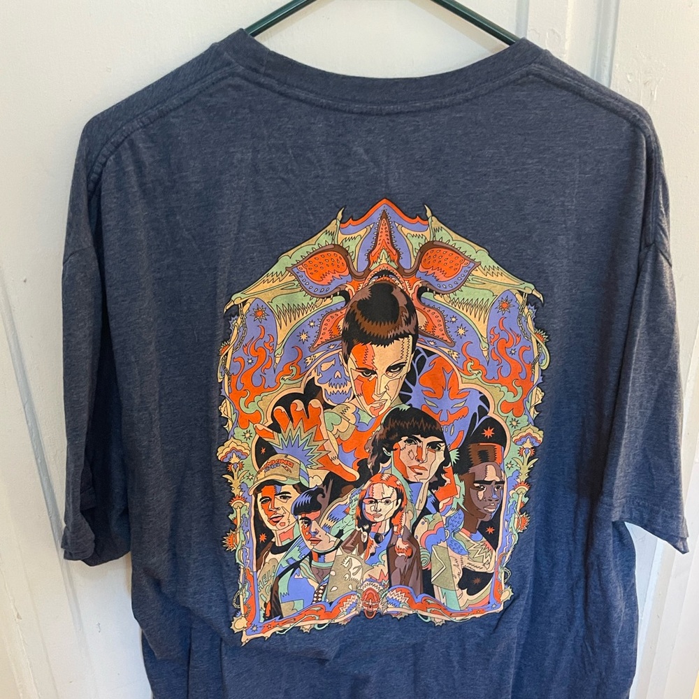 Stranger Things Graphic Short Sleeve Tee - Blue